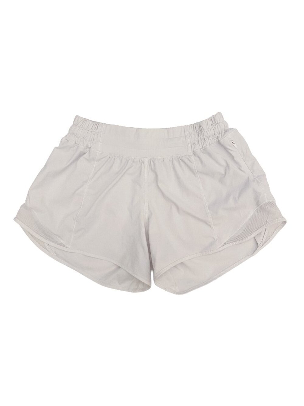 LULULEMON Hotty Hot Low-Rise Shorts 4" White Opal WHTO Size 2 (No Liner)